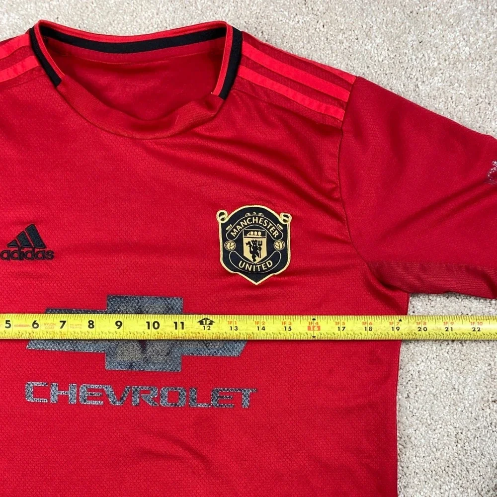 Adidas Manchester United 2019-20 Home Jersey Red Treble Winners Mens Medium‎